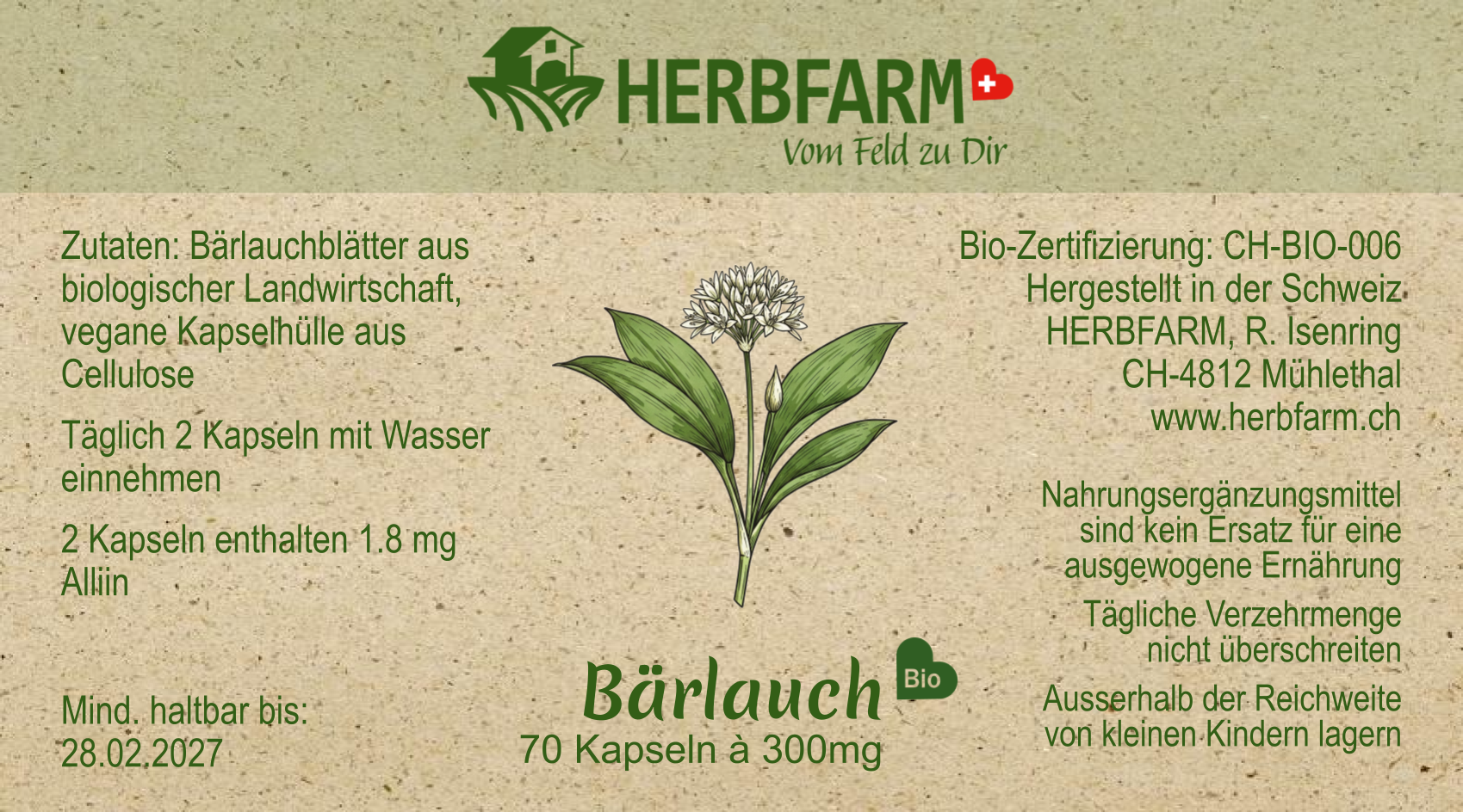 Baerlauch Etikette