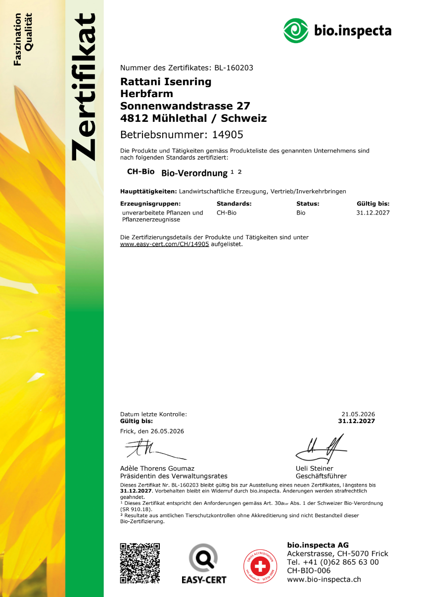 Bio-Zertifikat